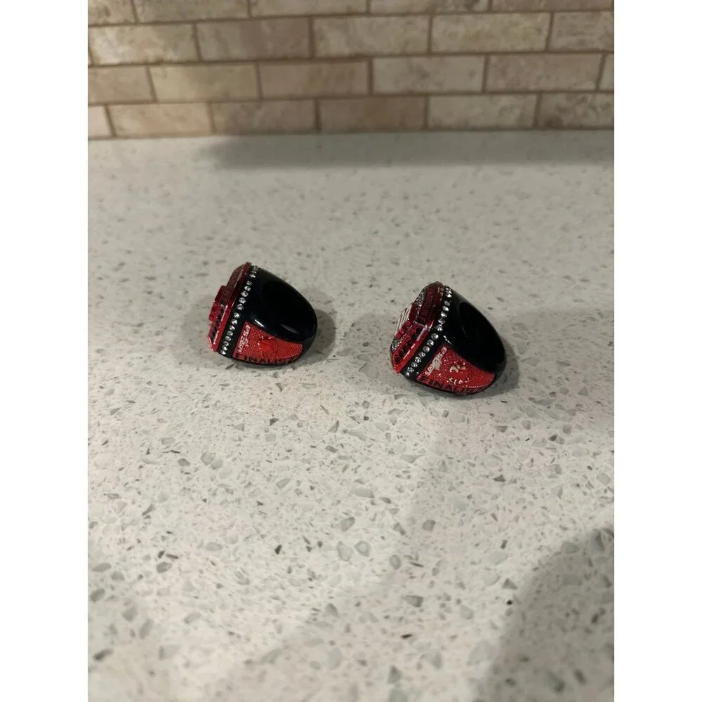 Victory Rings- Black/Red bundle includes two - Picture 2 of 5